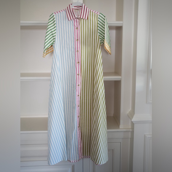 Heart Multicolor Button-Up Dress - Picture 2 of 4